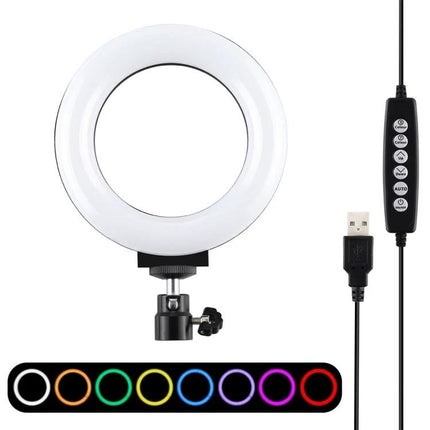 PULUZ LED Ring Light for Everyday Video and Photo Use compact USB ring light with adjustable color modes and remote control