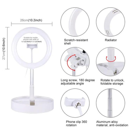 PULUZ Ring Light for Daily Vlogging and Selfies at Home