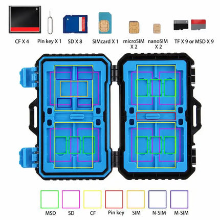 PULUZ 27-in-1 Memory Card Holder for Travel and Daily Use