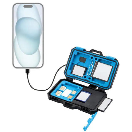 PULUZ 22-in-1 Memory Card Storage Case for SD, CF, and SIM Cards