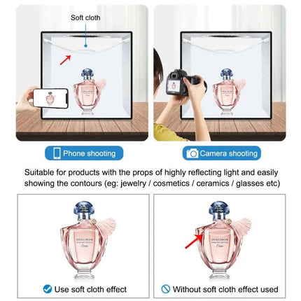 PULUZ 25cm Portable Folding Photography Light Box for Small Items | Syndmart