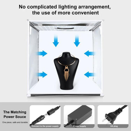 PULUZ 40cm Folding Portable Photo Studio Tent for Smartphone Use - compact foldable lightbox for shadow-free product photos