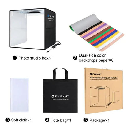 PULUZ 40cm Folding Portable Photo Light Box for Studio Use | Syndmart