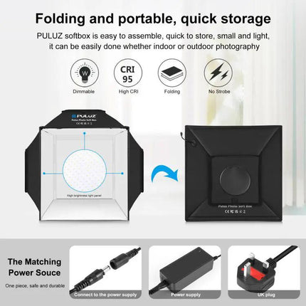 Kit d'éclairage pliable PULUZ 40 cm pour la photographie