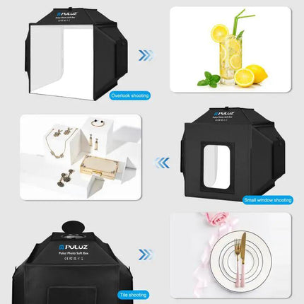 PULUZ 40cm Folding Soft Box Lighting Kit for Photography
