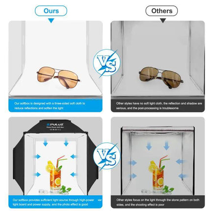 PULUZ 40cm Folding Soft Box Lighting Kit for Photography