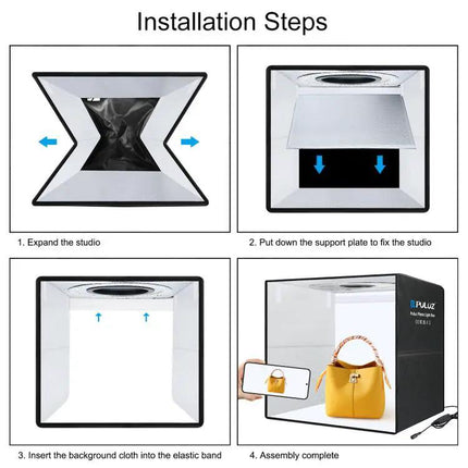 PULUZ 50cm Folding Portable Photo Light Box for Photography | Syndmart