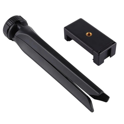 PULUZ Pocket Mini Plastic Tripod with Smartphone Clamp compact black tabletop tripod and removable phone clamp for stable vlogging and travel shots