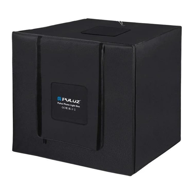 PULUZ 80cm Folding Photo Studio Tent with Color Backdrops — portable black foldable photo light box for smartphone product photography