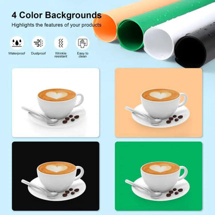PULUZ Portable Photo Studio Lighting Tent Kit with Backdrops