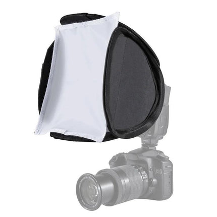 Alt Tag: PULUZ Foldable Softbox Cover for Even Light Diffusion in Photos on external flash for softer, even indoor portrait and product lighting
