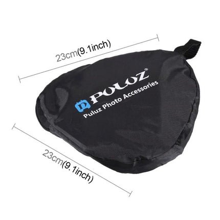 PULUZ Foldable Softbox Cover for Even Light Diffusion in Photos black carrying pouch with dimensions 23cm (9.1in) for external flash