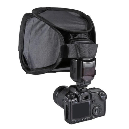 PULUZ Foldable Softbox Cover for Even Light Diffusion in Photos mounted on external flash and DSLR for soft indoor portrait lighting
