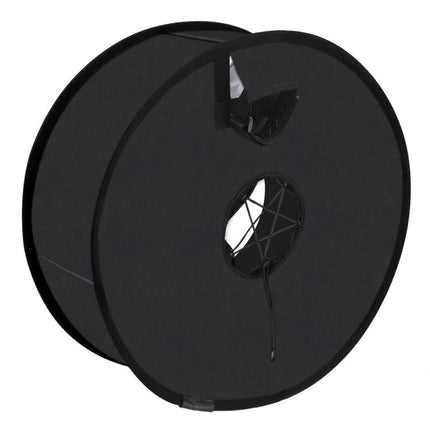 PULUZ 45cm Round Softbox Diffuser for Even Portrait Lighting - black collapsible softbox with center camera mount for even studio and outdoor lighting
