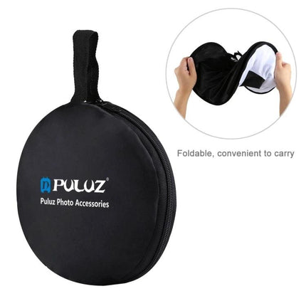 PULUZ 45cm Round Softbox Diffuser for Even Portrait Lighting — foldable carrying case and compact diffuser for balanced studio and outdoor portraits