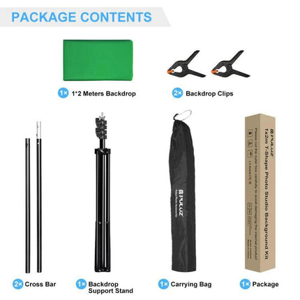 Puluz T-Shape Photo Background Support Stand for Studios