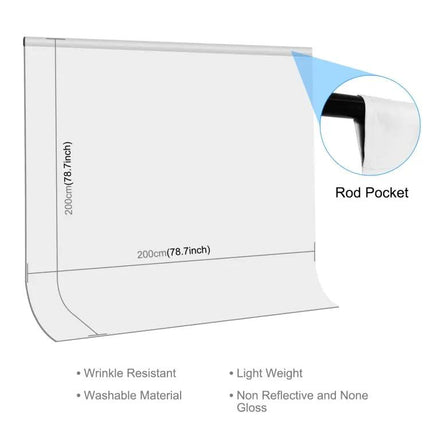 PULUZ 2m x 2m Cloth Background for Photography Studios