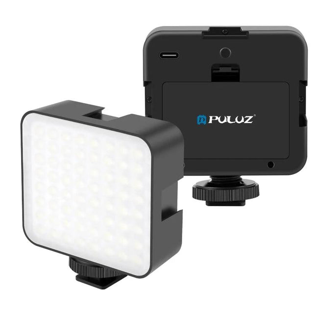 PULUZ Portable LED Fill Light for Camera Video Shooting - compact 64-LED 800-lumen panel with natural 6000-6500K white light