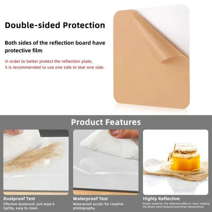 PULUZ 20cm Acrylic Reflective Photography Display Board