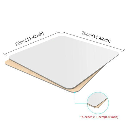 PULUZ 29cm Acrylic Reflective Photography Display Board showing 29cm square reflective black acrylic panel with 0.2cm thickness