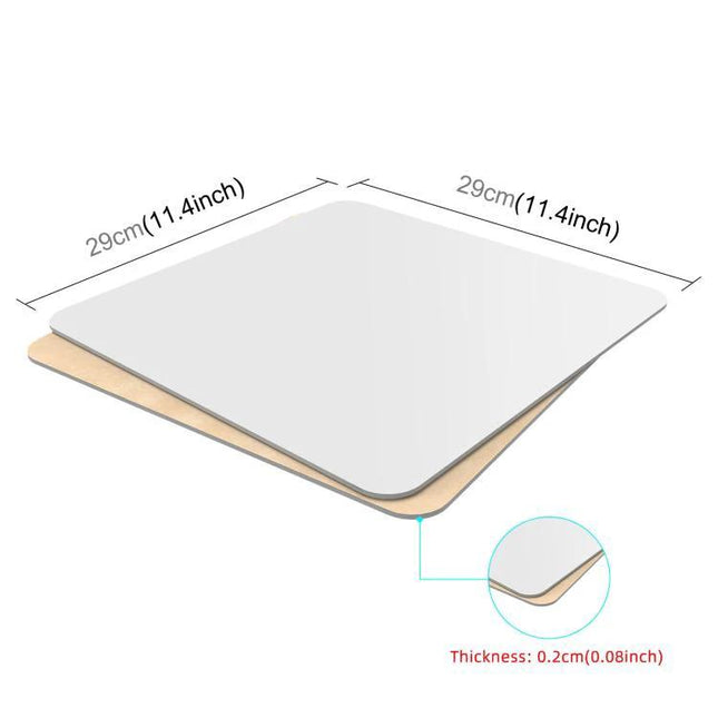 PULUZ 29cm Acrylic Reflective Photography Display Board showing 29cm square reflective black acrylic panel with 0.2cm thickness