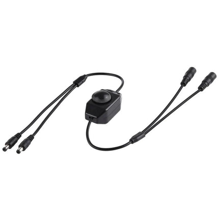 PULUZ LED Strip Light Dimmer Controller with Adjustable Knob black inline rotary dimmer for adjustable LED strip brightness