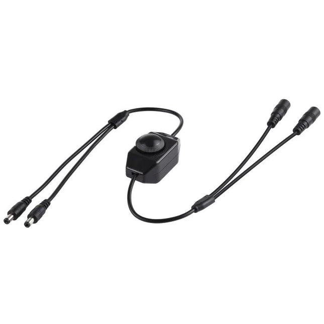 PULUZ LED Strip Light Dimmer Controller with Adjustable Knob black inline rotary dimmer for adjustable LED strip brightness
