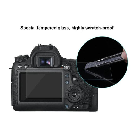 PULUZ Tempered Glass Screen Protector for Canon 6D Cameras on camera LCD to prevent scratches dust and fingerprints
