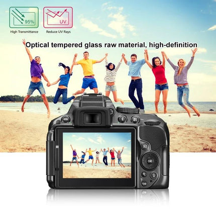 PULUZ Screen Protector for Nikon D5300 and Similar Camera Models - tempered glass 9H guard protects LCD from scratches, dust, smudges during outdoor shoots