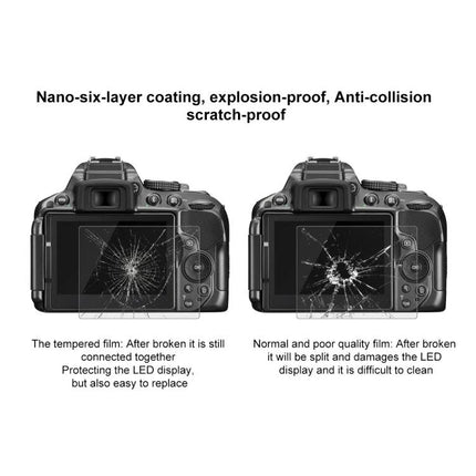 PULUZ Screen Protector for Nikon D5300 and Similar Camera Models tempered glass 9H anti-scratch anti-collision comparison image