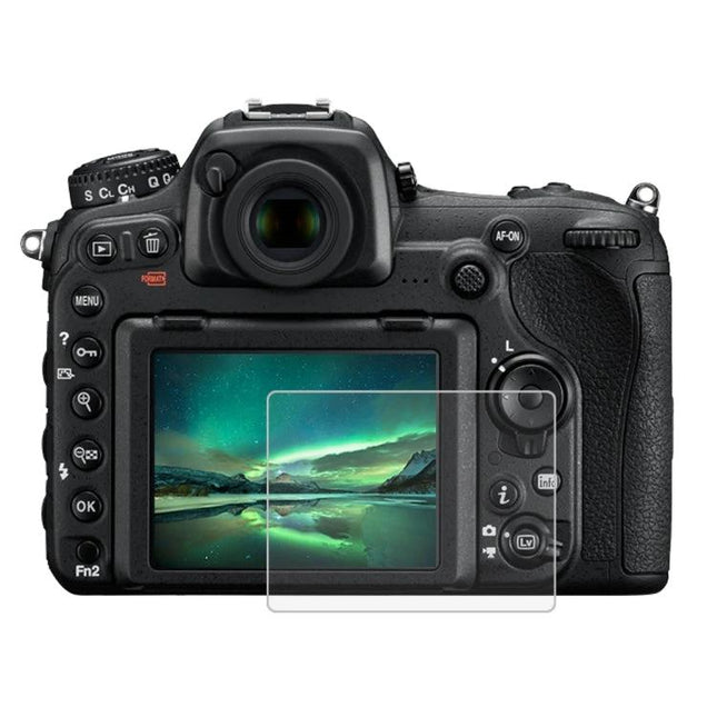 Premium Tempered Glass Screen Protector for Camera Displays on DSLR rear LCD showing clear landscape view