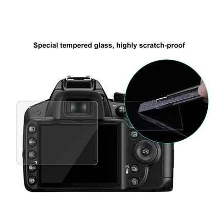 Tempered Glass Screen Protector for Nikon and Canon Cameras on DSLR rear LCD protecting from scratches and dust