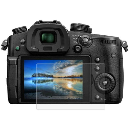 PULUZ Tempered Glass Screen Protector for Panasonic GH5 Cameras installed on GH5 rear LCD protecting screen from scratches fingerprints and impacts