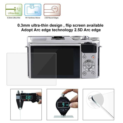 PULUZ Tempered Glass Screen Protector for Fujifilm X-A3 Camera ultra-thin 0.3mm 9H hardness 2.5D arc edge protective LCD film