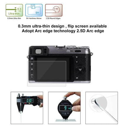 PULUZ Tempered Glass Screen Protector for Fujifilm X100T ultra-thin 0.3mm 9H hardness clear screen shield