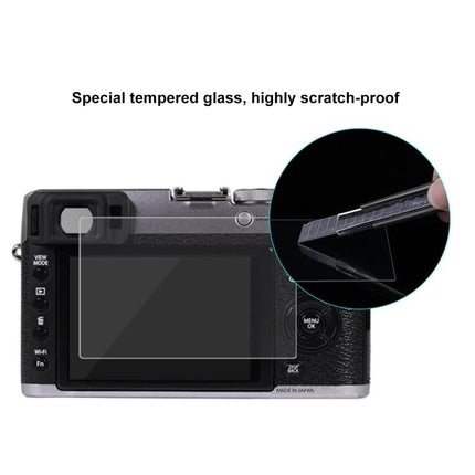 PULUZ Tempered Glass Screen Protector for Fujifilm X100T on camera rear screen, 9H scratch-proof tempered glass shield
