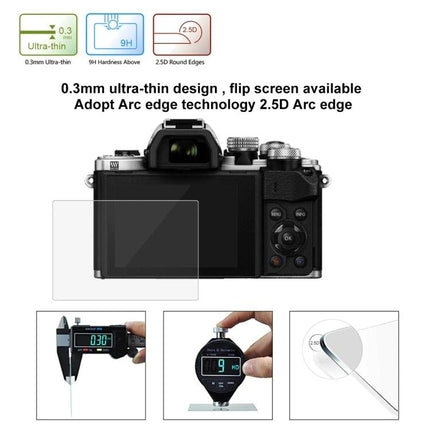 Puluz 9H Tempered Glass Screen Protector for Olympus and Fujifilm Cameras clear 0.3mm ultra-thin 9H hardness 2.5D arc-edge LCD guard