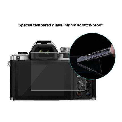 Puluz 9H Tempered Glass Screen Protector for Olympus and Fujifilm Cameras clear scratch‑proof LCD guard applied to camera screen