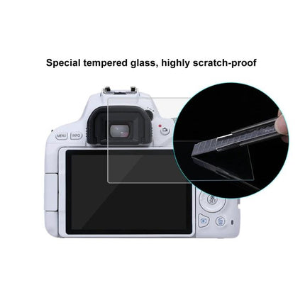 PULUZ Tempered Glass Screen Protector for Canon EOS 200D Cameras - clear scratch-proof LCD guard on camera rear screen