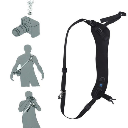 PULUZ Curved Camera Strap for Comfortable Daily Carrying - ergonomic shoulder sling strap for DSLR weight distribution and outdoor photography