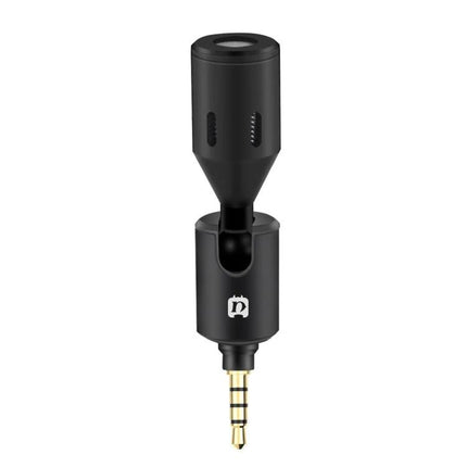 PULUZ Microphone for Daily Mobile Calls and Recordings - compact black mobile mic with 3.5mm jack for clearer calls and recordings