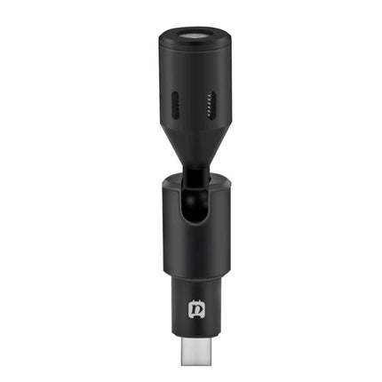 PULUZ Type-C Microphone for Everyday Mobile Video and Audio Capture — compact black Type-C clip-on microphone for clear mobile audio