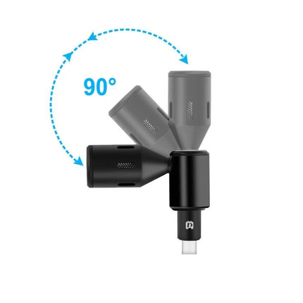 PULUZ Type-C Microphone for Everyday Mobile Video and Audio Capture - adjustable 90° swivel Type-C microphone for mobile recording