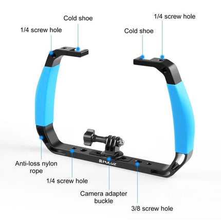 PULUZ Underwater Diving Rig for Action Cameras and Smartphones