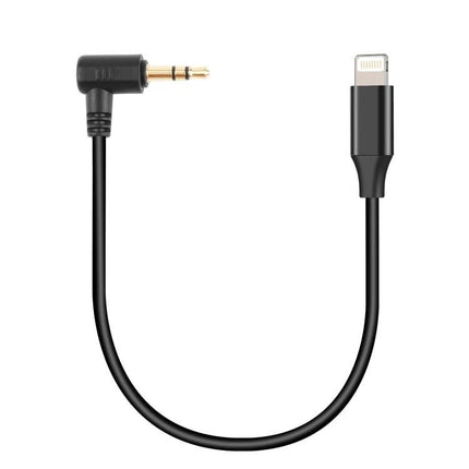 PULUZ Audio Adapter for Daily Microphone Use on the Go - compact Lightning to 3.5mm TRS cable for mobile podcasters and streamers