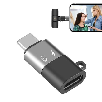 Essential PULUZ USB-C Adapter for Daily Device Connections - aluminum USB-C to USB adapter for charging and lavalier mic recordings