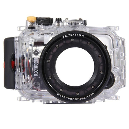 PULUZ Waterproof Case for Underwater Photography Sessions - clear underwater housing for Sony RX100 III, waterproof to 40m, snorkeling and diving protection