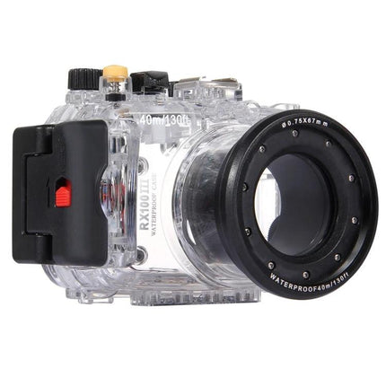 PULUZ Waterproof Case for Underwater Photography Sessions clear housing for Sony RX100 III snorkeling diving to 40m protective camera case