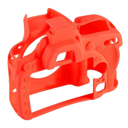 PULUZ Soft Silicone Protective Case for Nikon D750 Camera in red, stretchable silicone cover protecting DSLR body from scratches and abrasions