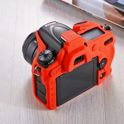PULUZ Soft Silicone Protective Case for Nikon D750 Camera orange silicone cover protecting DSLR body from scratches and minor impacts